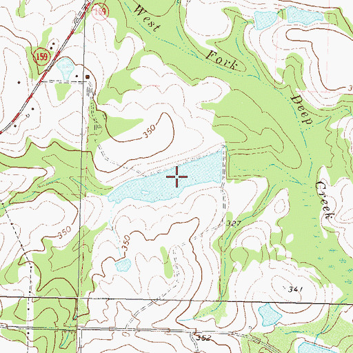 Topographic Map of Hobby Lake, GA