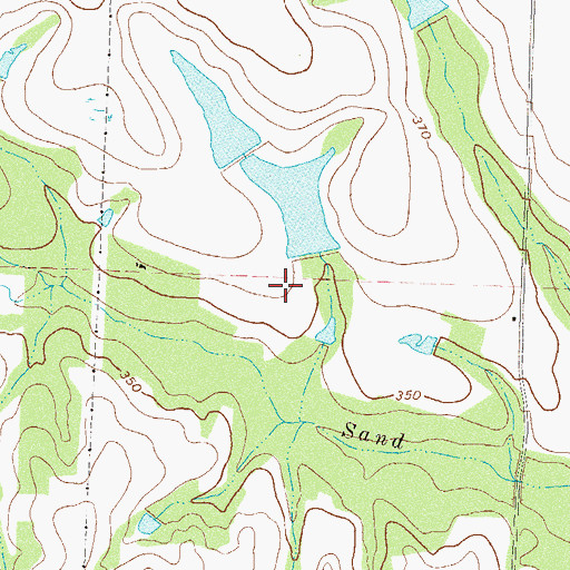 Topographic Map of Reinhardt Lake Dam, GA