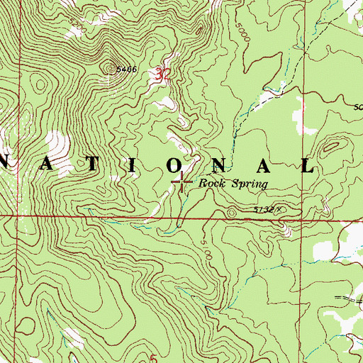 Topographic Map of Rock Spring, AZ