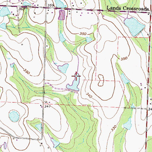 Topographic Map of Bowen Lake, GA