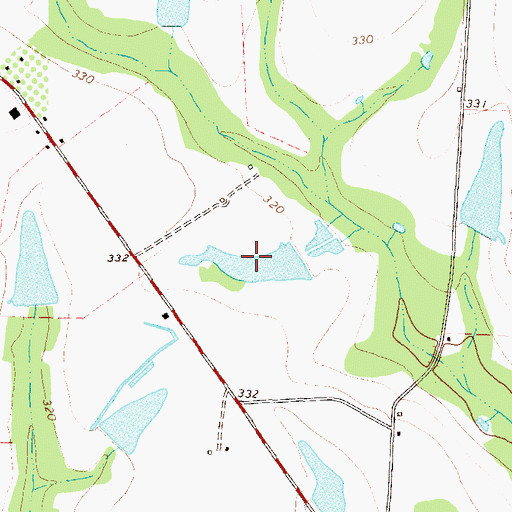 Topographic Map of Tankersly Lake, GA