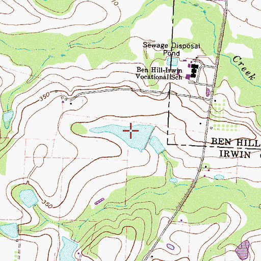 Topographic Map of Stewart Lake, GA