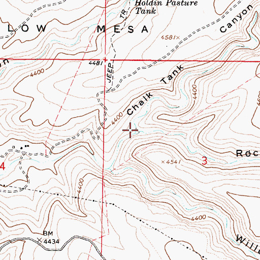 Topographic Map of Rock Spring Draw, AZ
