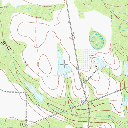 Topographic Map of Little Lake, GA