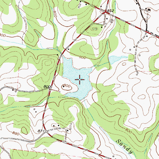 Topographic Map of Reservoir 15, GA