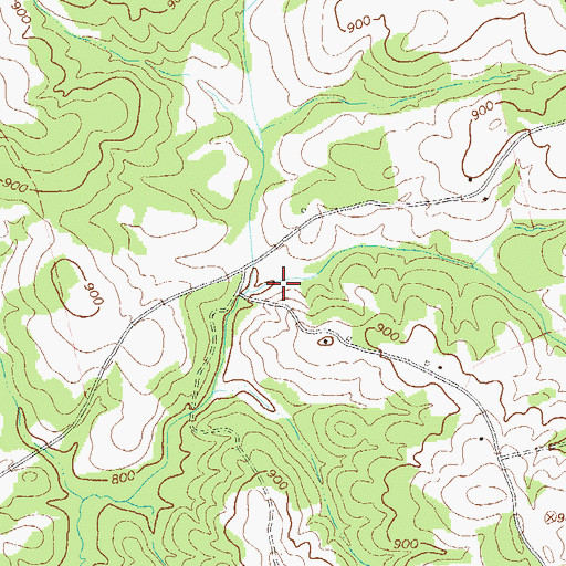 Topographic Map of Reservoir 12, GA