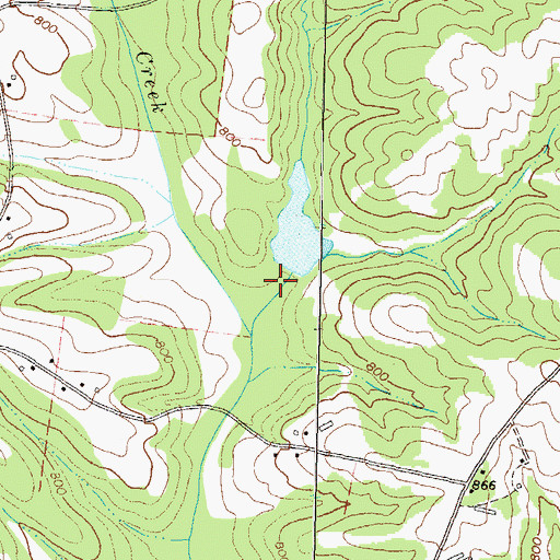 Topographic Map of Sandy Creek Structure 12 Dam, GA