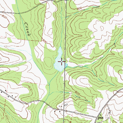 Topographic Map of Reservoir 12, GA