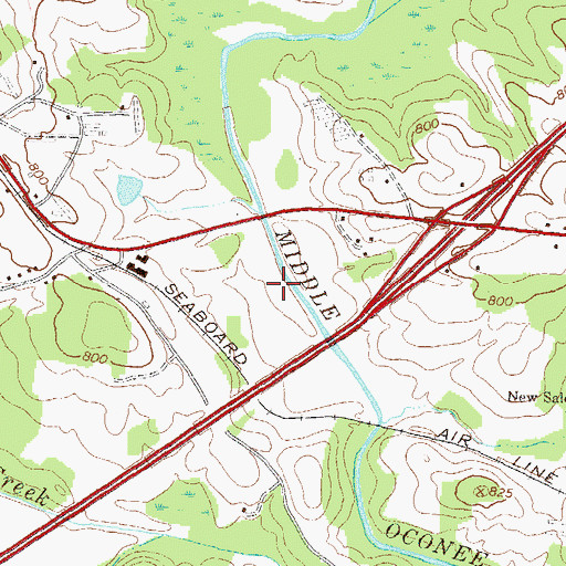 Topographic Map of Factory Pond Dam, GA