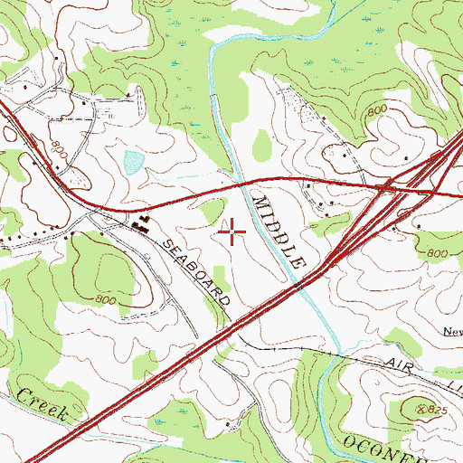 Topographic Map of Factory Pond, GA