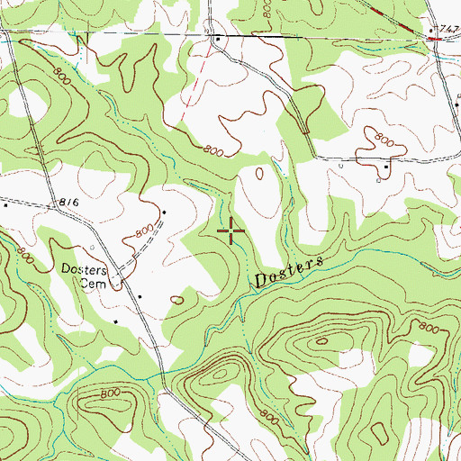 Topographic Map of Reservoir 19, GA