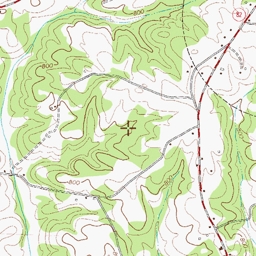 Topographic Map of Williamsons Lake, GA