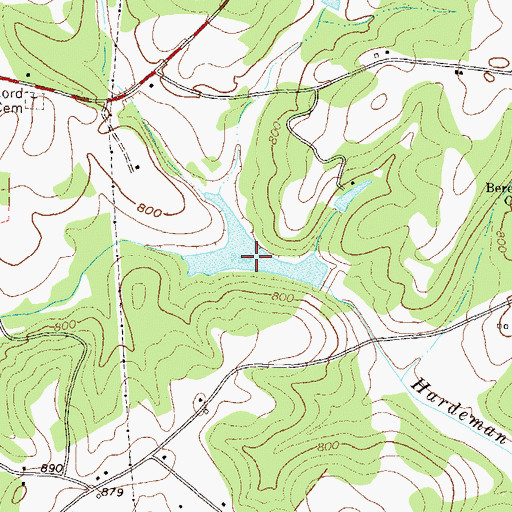 Topographic Map of Reservoir 23, GA