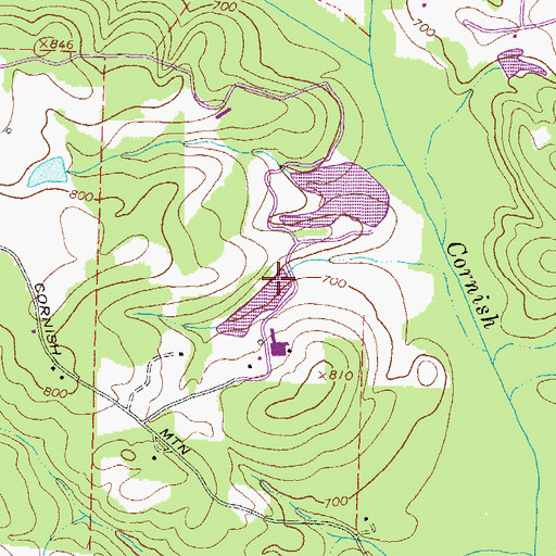 Topographic Map of Upper Williams Lake Dam, GA