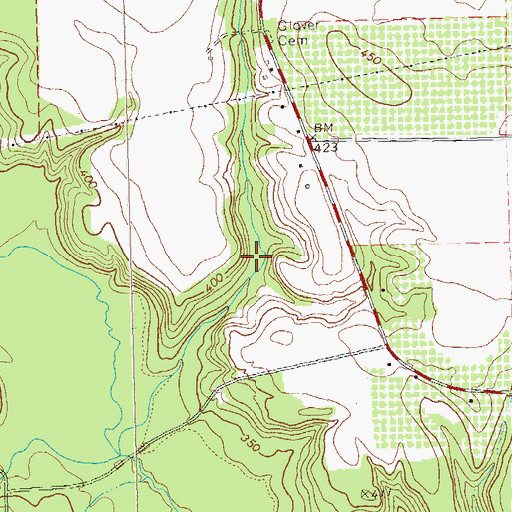 Topographic Map of Wainwright Lake, GA