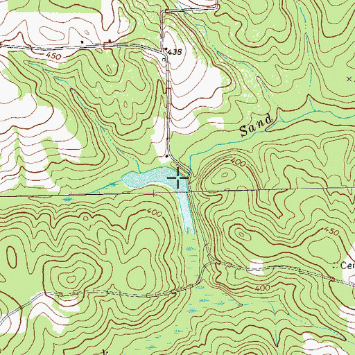 Topographic Map of Brooks Mill Pond, GA
