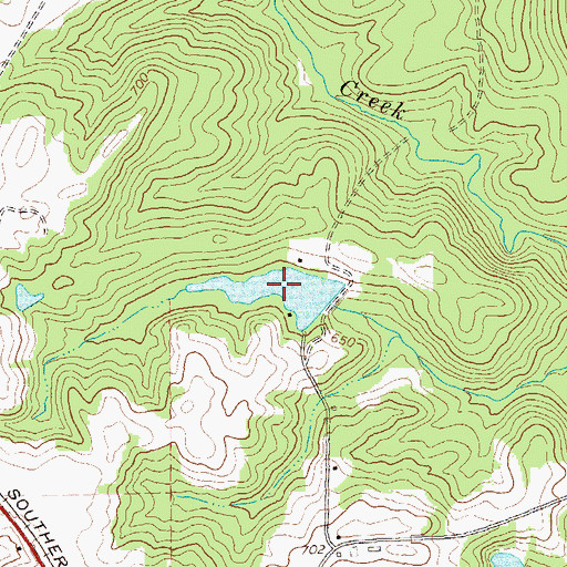 Topographic Map of Pierson Lake, GA