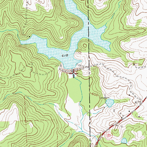 Topographic Map of Tobesofkee Creek Structure Number 70, GA