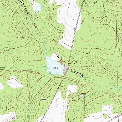 Topographic Map of Cloud Lake Dam, GA