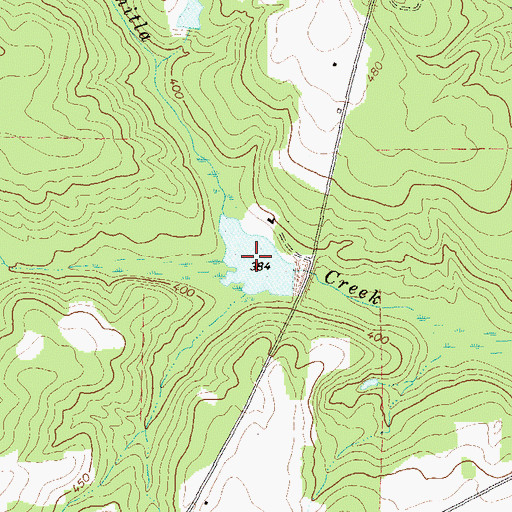 Topographic Map of Cloud Lake, GA