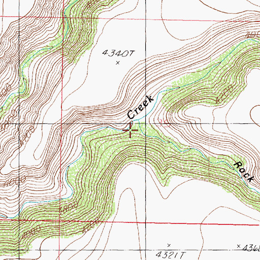 Topographic Map of Rock Tank Canyon, AZ