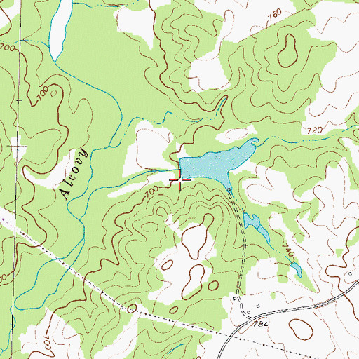 Topographic Map of Arnold Dam, GA