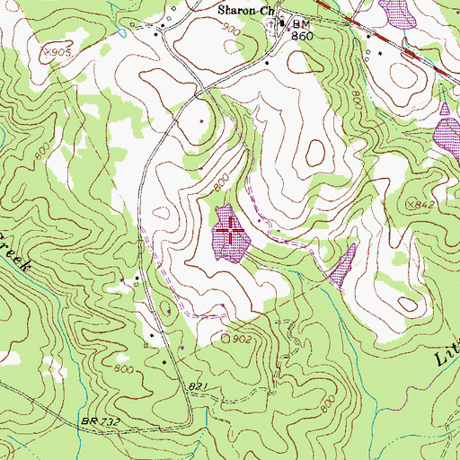 Topographic Map of Henderson Lake, GA