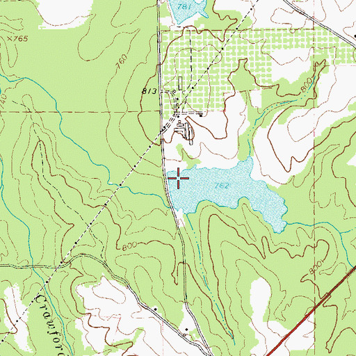 Topographic Map of Vandegrift Dam, GA