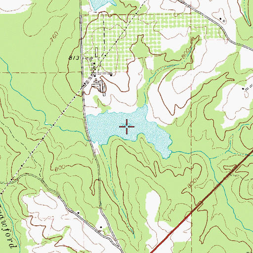 Topographic Map of McGees Pond, GA