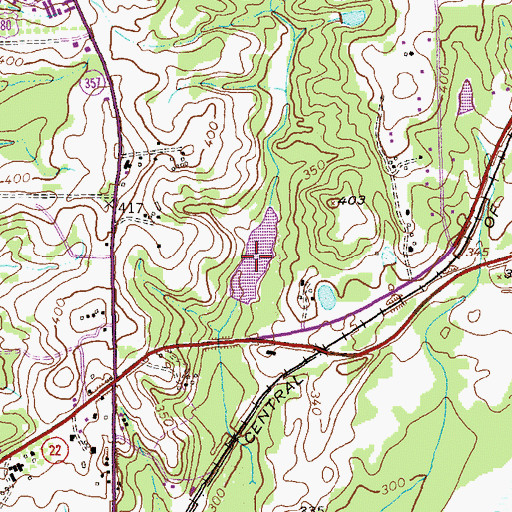 Topographic Map of Debrabant Lake, GA