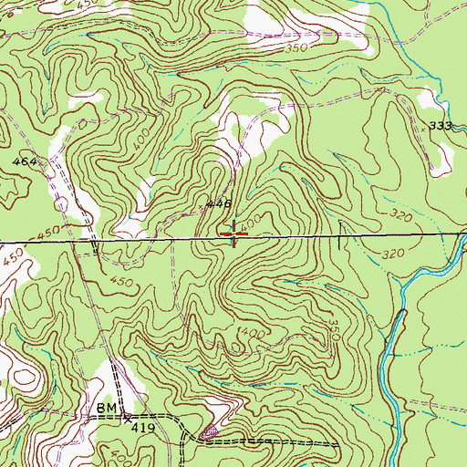 Topographic Map of Bull Creek Reservoir Number 26, GA