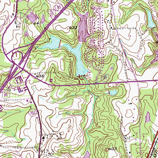 Topographic Map of Woodruff Dam, GA