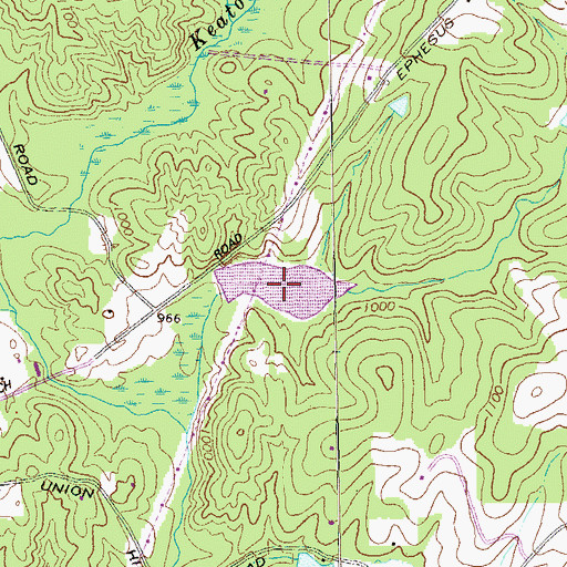 Topographic Map of Sims Lake, GA