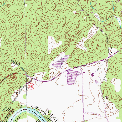Topographic Map of Patterson Lake, GA