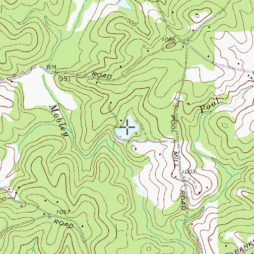 Topographic Map of Thurmon Lake, GA
