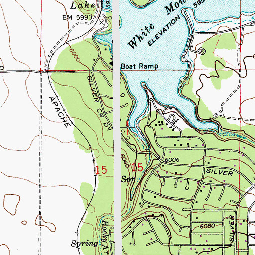 Topographic Map of Rocky Arroyo, AZ