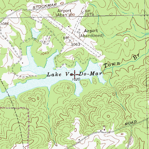 Topographic Map of Lake Val-Do-Mar, GA
