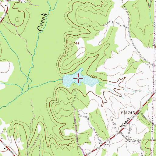 Topographic Map of Arnold Lake, GA