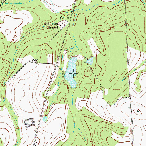 Topographic Map of Gay Lake, GA