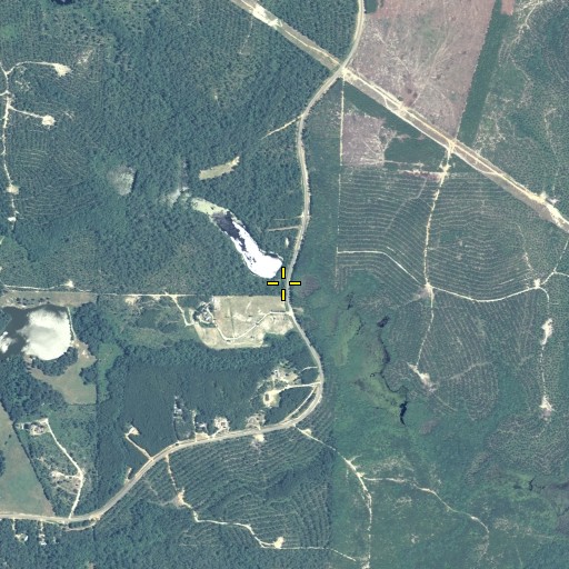 Aerial/Satellite Image of J K Hogan Dam, GA