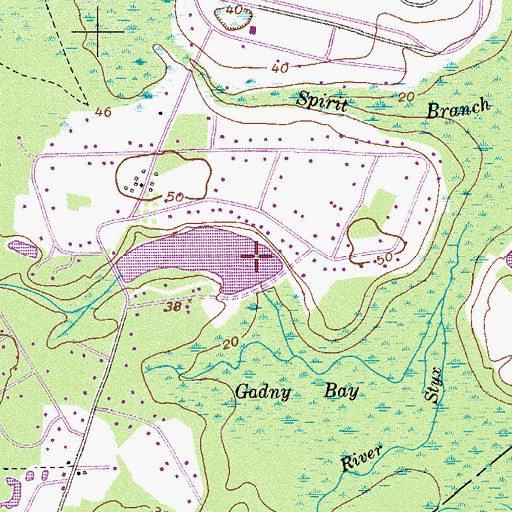 Topographic Map of Zeigler Pond Dam, GA
