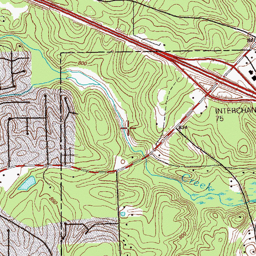 Topographic Map of Minska Pinska Lake, GA