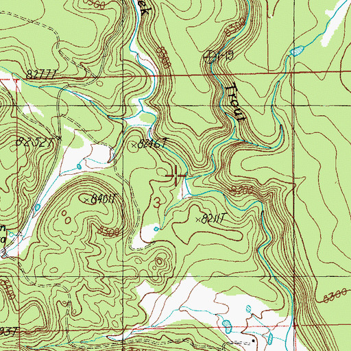 Topographic Map of Romero Creek, NM