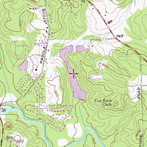 Topographic Map of Kelly Lake, GA