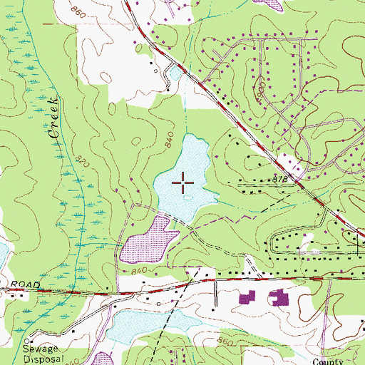 Topographic Map of City of Fayetteville Lake, GA