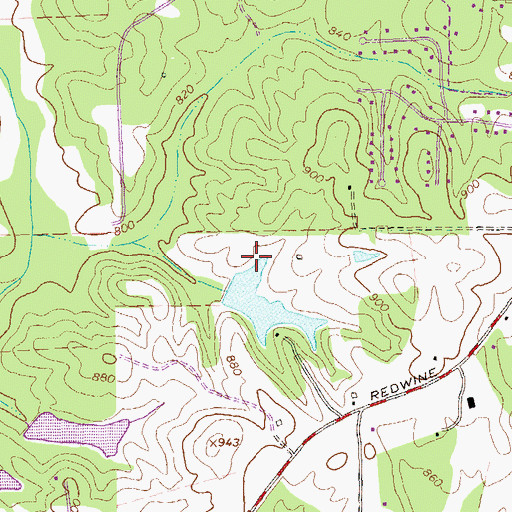 Topographic Map of Fowler Dam, GA