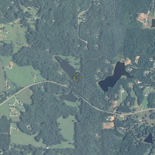 Aerial/Satellite Image of Scarbrough Lake Dam, GA