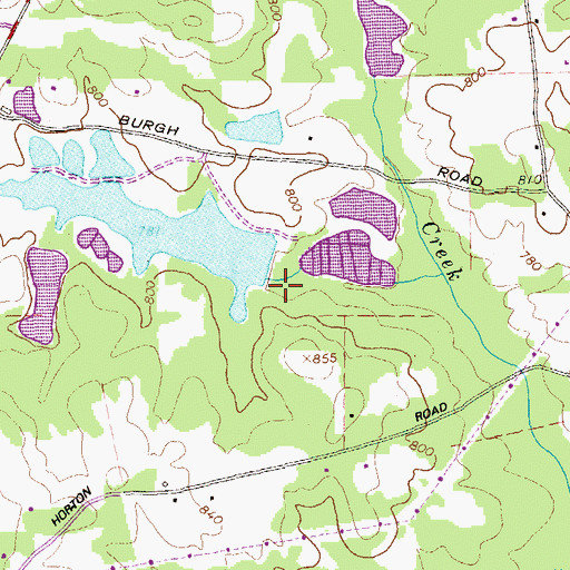 Topographic Map of Jebco Peoperties Lake Dam, GA