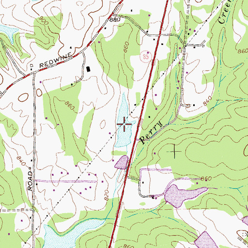 Topographic Map of Stinchcomb Lake, GA