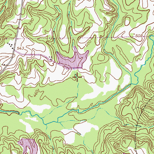Topographic Map of Hellens Lake Dam, GA